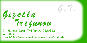 gizella trifunov business card